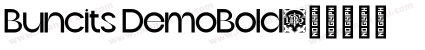 Buncits DemoBold字体转换